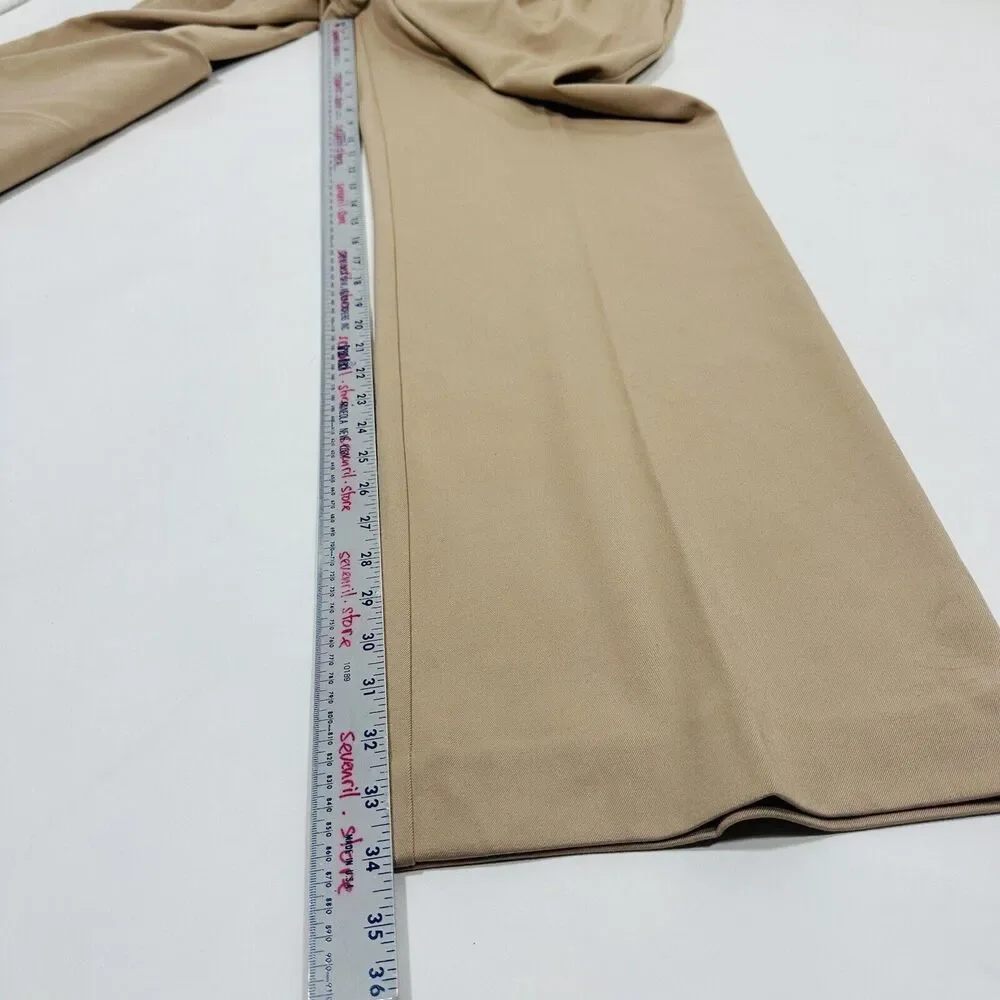 Favorite Daughter The Favorite Pleated Wide-Leg Pants Beige Size 12 NWOT - Picture 13 of 14